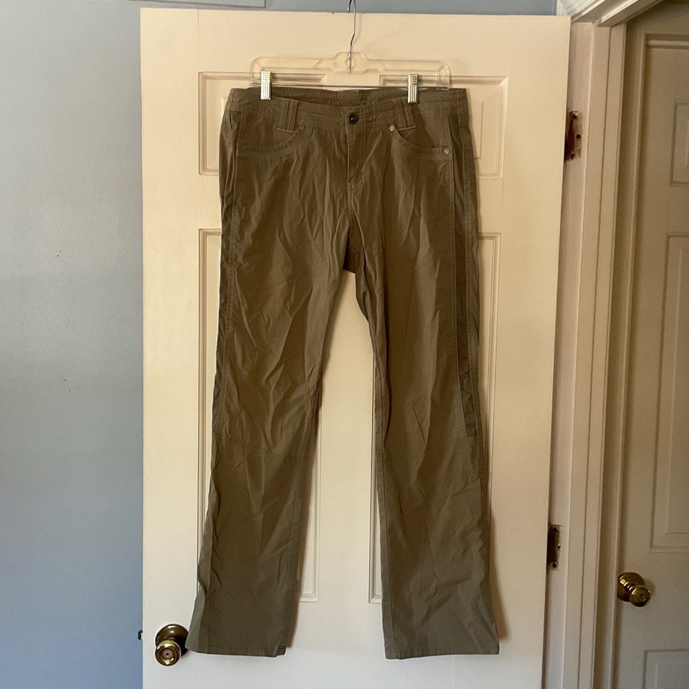 Kuhl Women’s Pants Khaki Tan Size 12 Lightweight Active Outdoor Hiking Camping